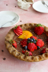 Organic Walnut Crust Chocolate Pie