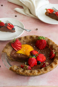 Organic Walnut Crust Chocolate Pie